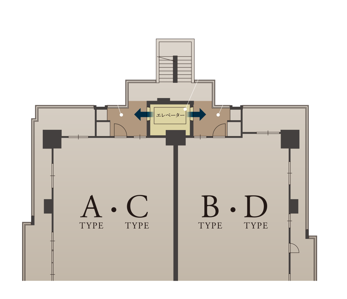 2WAYエレベーター イメージイラスト